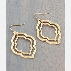 *3/$22* Worn Goldtone Moroccan Earrings
